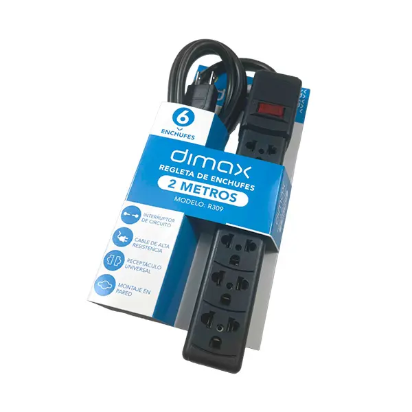 REGLETA DIMAX 2 METROS R309 (SUPRESOR)