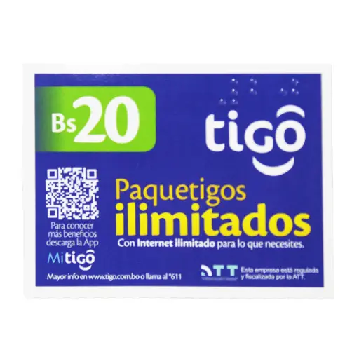 TARJETA DE TIGO