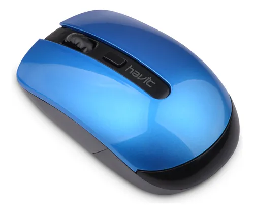 [HV-MS989GT-B/BLUE] MOUSE INALAMBRICO ALCANCE 8 M COLOR NEGRO/AZUL
